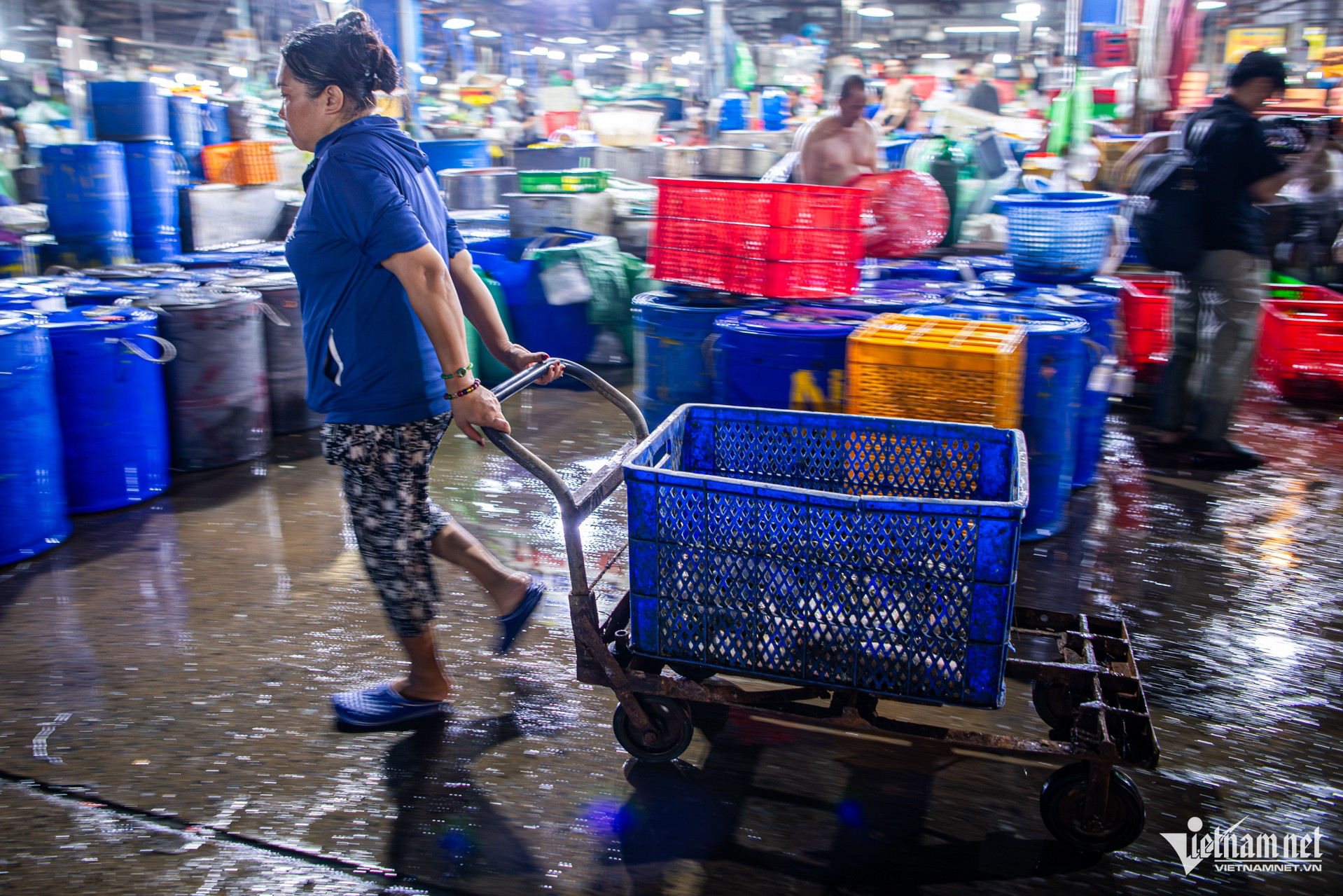 W-Cá lóc chuẩn bị vía thần tài (chợ Bình Điền) Tuấn Hùng 3.jpg