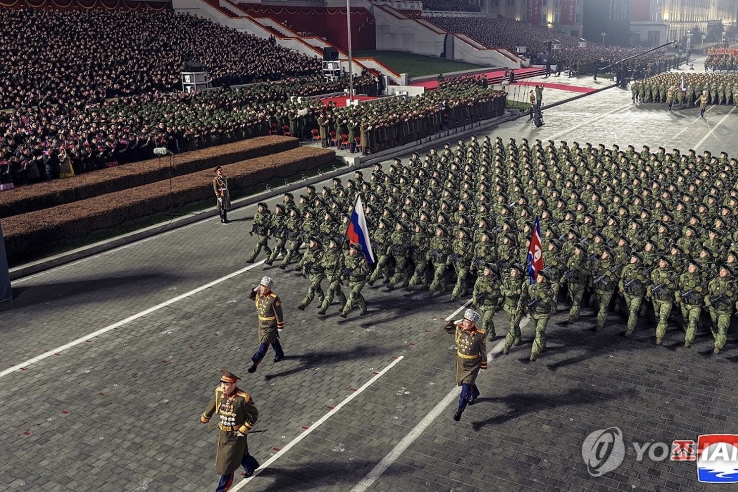 Cận cảnh cuộc diễu binh chào mừng thành công Đại hội ở Triều Tiên