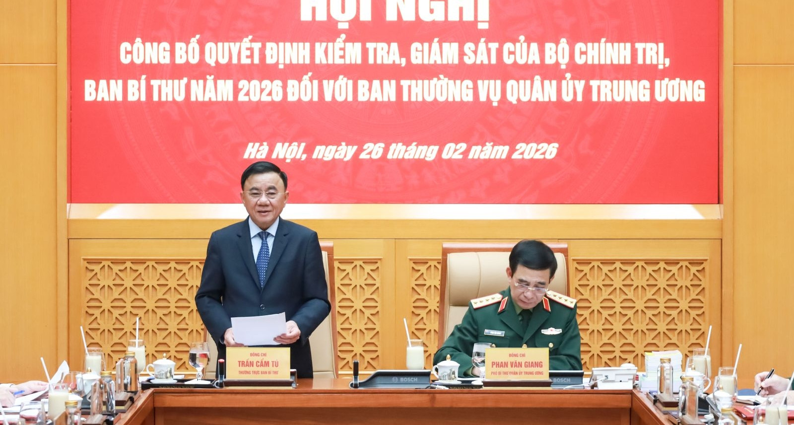 Bộ Chính trị công bố quyết định kiểm tra đối với Ban Thường vụ Quân ủy Trung ương