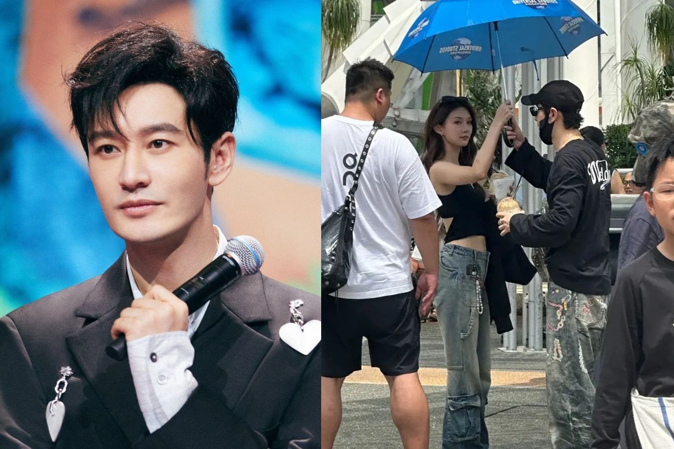 Diễn viên Huỳnh Hiểu Minh đi du lịch với bạn gái mới kém 22 tuổi