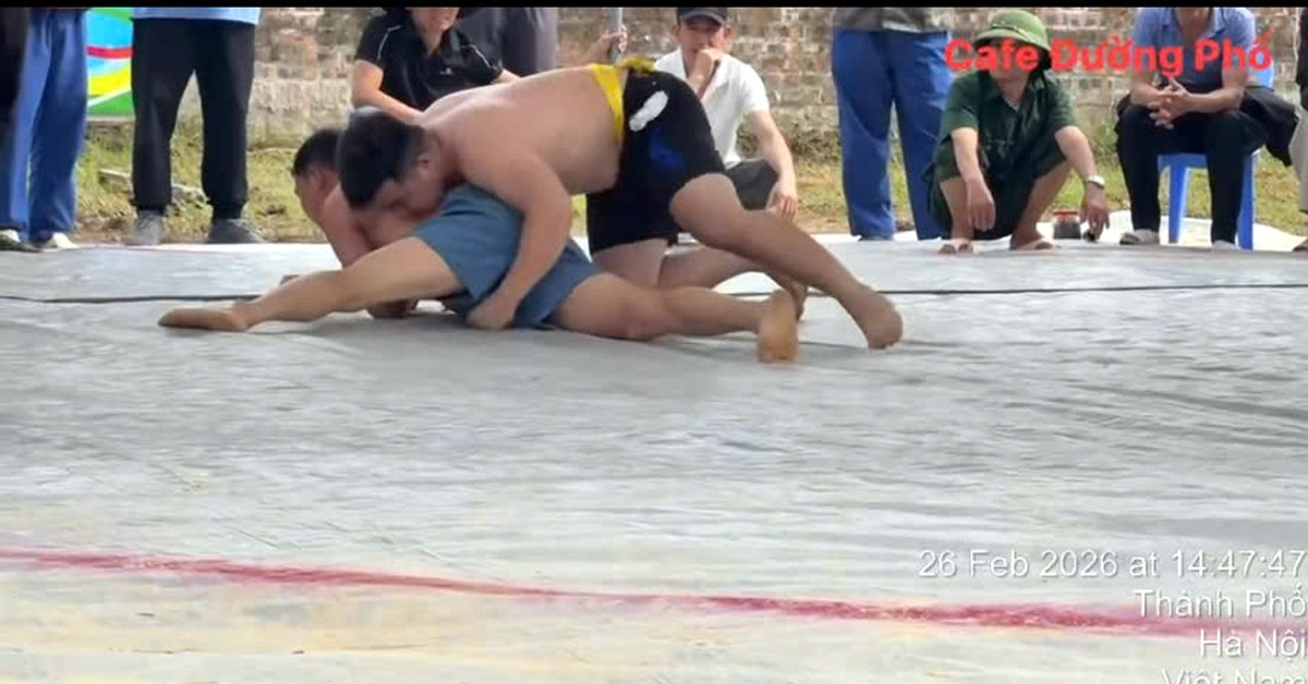 Đô vật tử vong sau chấn thương tại hội vật Kim Anh