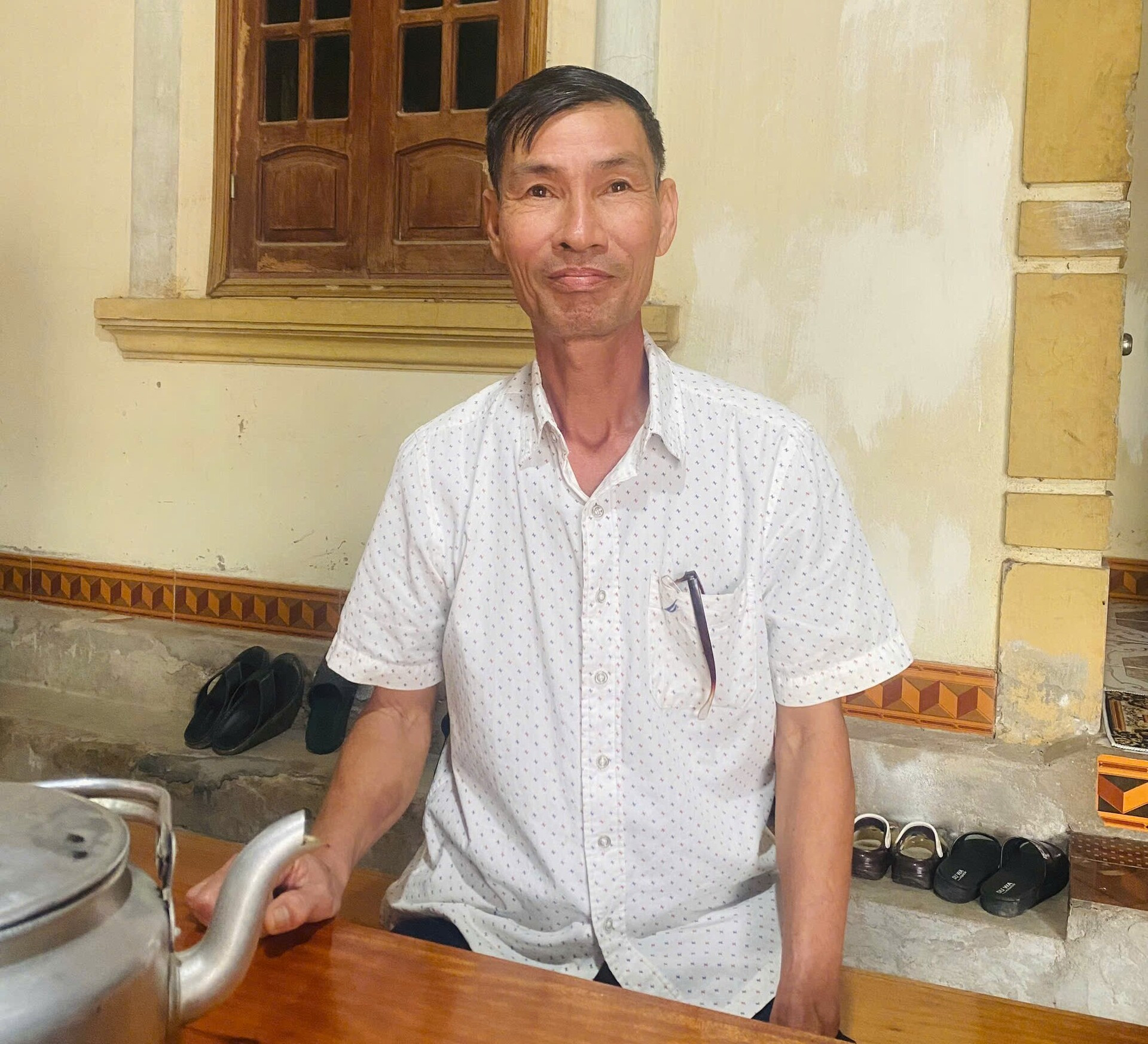 Ông Nguyễn Văn Thân, Người có uy tín trong đồng bào dân tộc Tày, xã Sơn Kim 1.