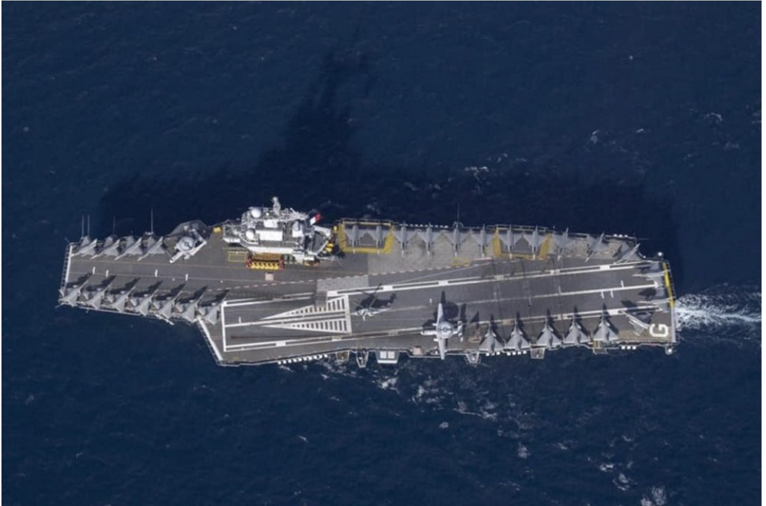 Tàu sân bay Pháp Charles de Gaulle. Ảnh: Hải quân Pháp