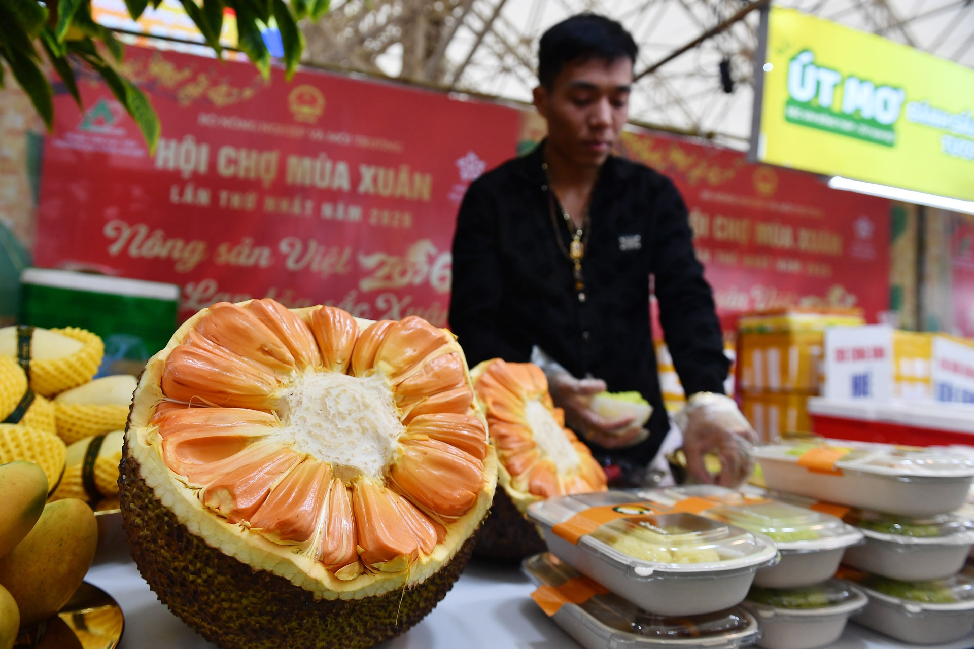 Đi hội chợ Mùa Xuân, mua từ yến sào đến mít khổng lồ