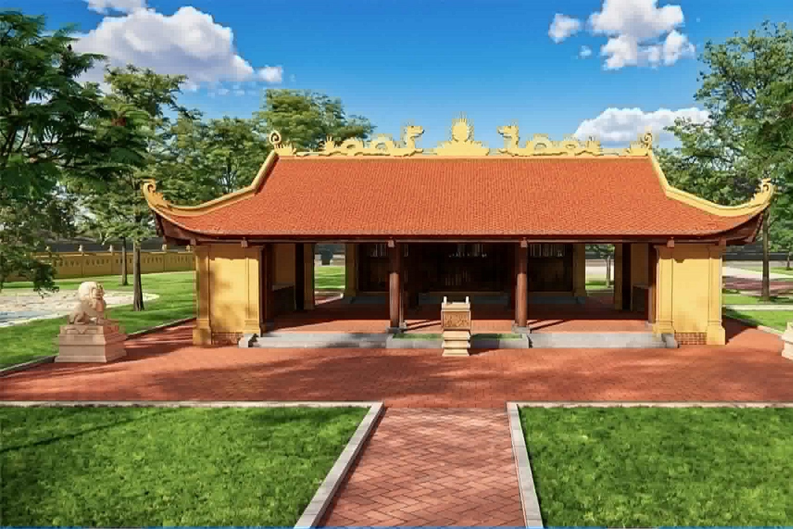 Diện mạo mới của Di tích lịch sử Quốc gia Đền Cả