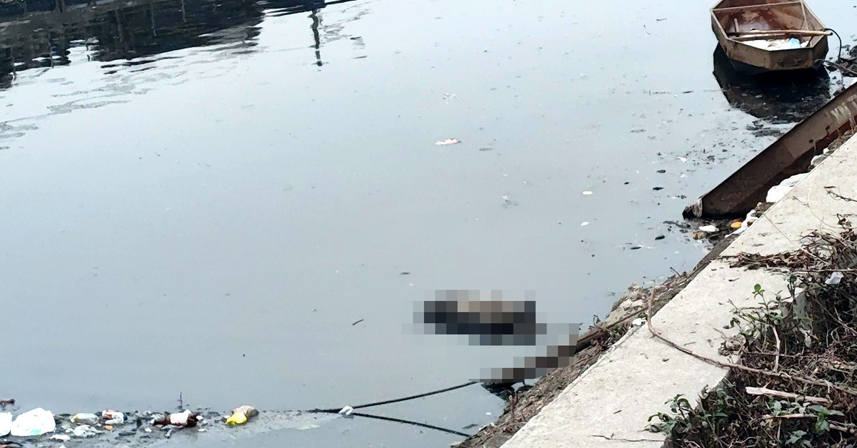 Phát hiện thi thể nam giới dưới mương nước nhà máy xử lý nước thải ở Hà Nội