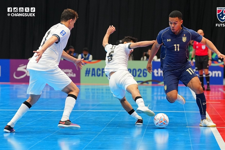 Thái Lan thua đậm Iraq ở tứ kết giải Futsal châu Á