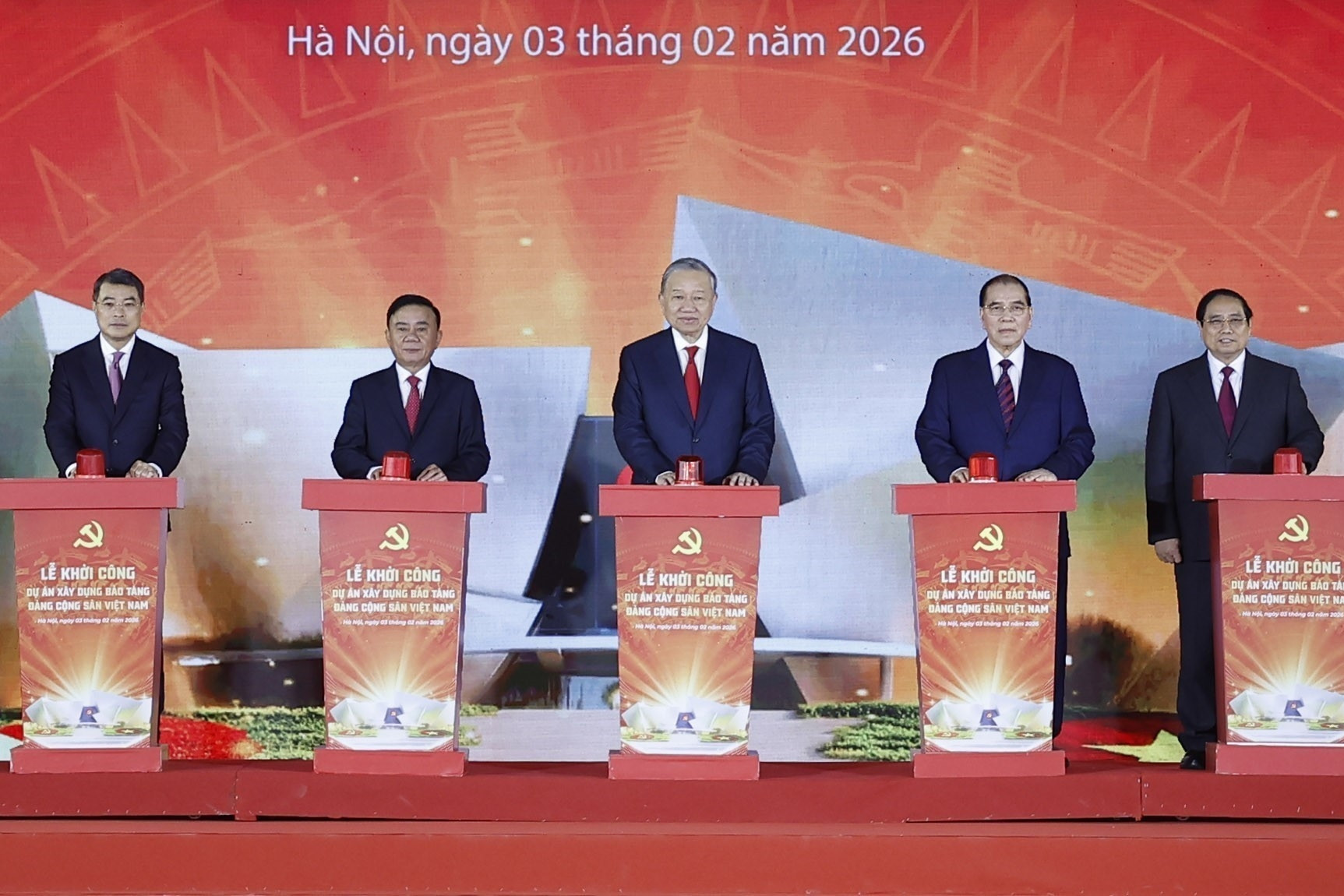 Tổng Bí thư Tô Lâm dự lễ khởi công dự án Bảo tàng Đảng Cộng sản Việt Nam