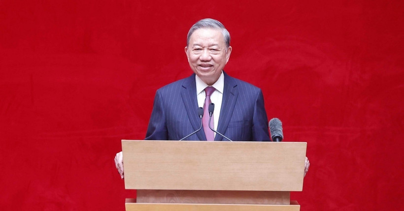 Tổng Bí thư Tô Lâm gặp mặt cán bộ công an cao cấp nhân dịp Tết Nguyên đán 2026