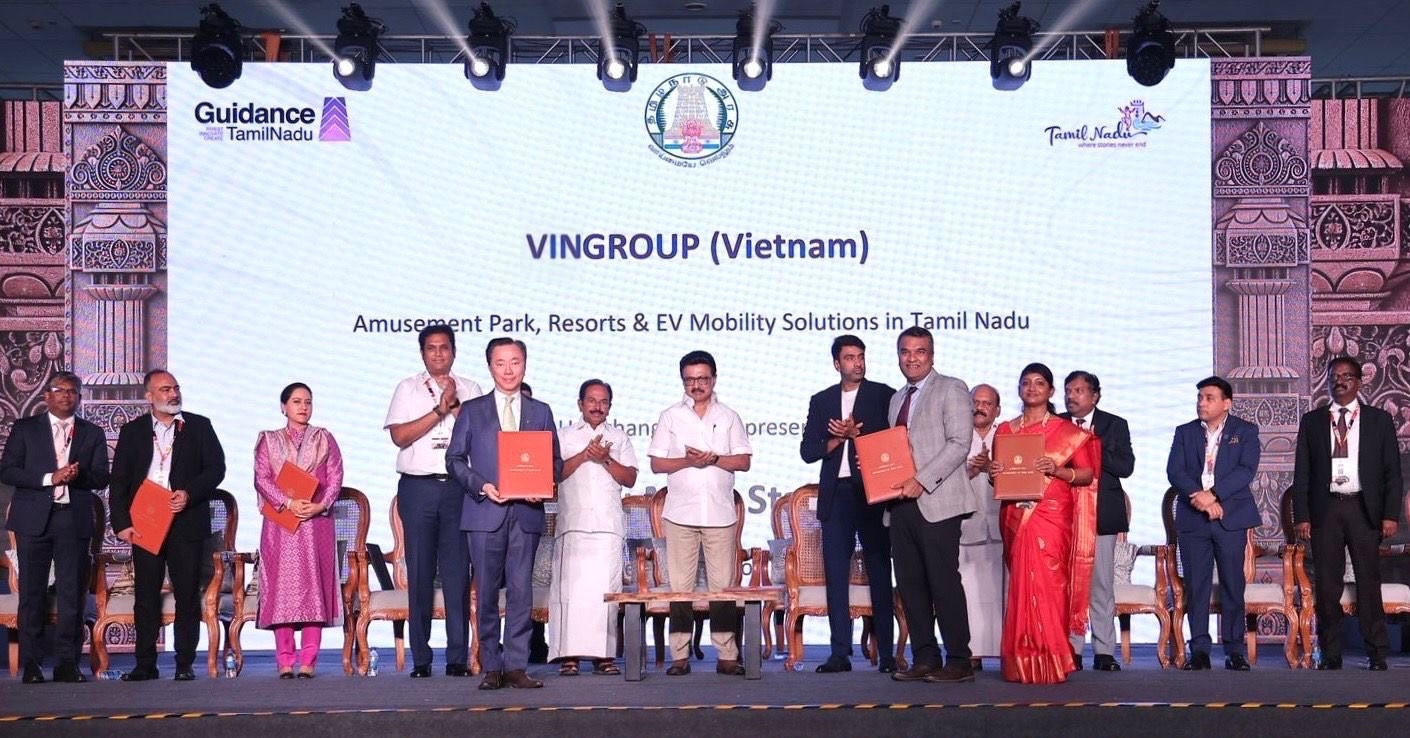 Vingroup ký MOU với bang Tamil Nadu, mở rộng đầu tư đa lĩnh vực tại Ấn Độ