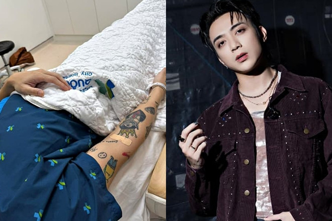 Ca sĩ Soobin Hoàng Sơn nhập viện