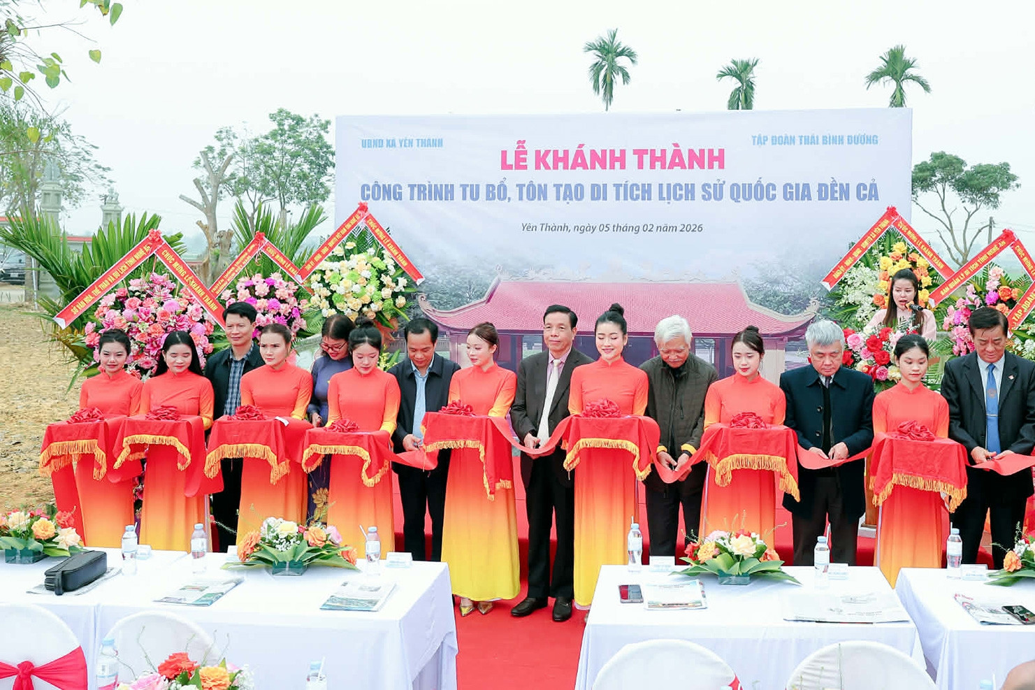 Khánh thành công trình tu bổ, tôn tạo Di tích lịch sử Quốc gia Đền Cả