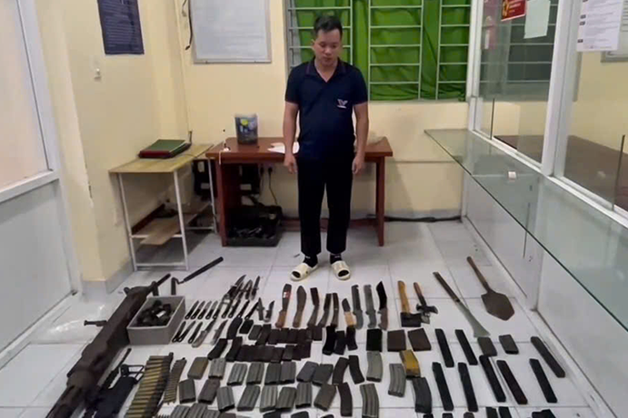 Thu giữ kho súng đạn của ‘trùm’ buôn bán vũ khí suốt 10 năm ở TPHCM