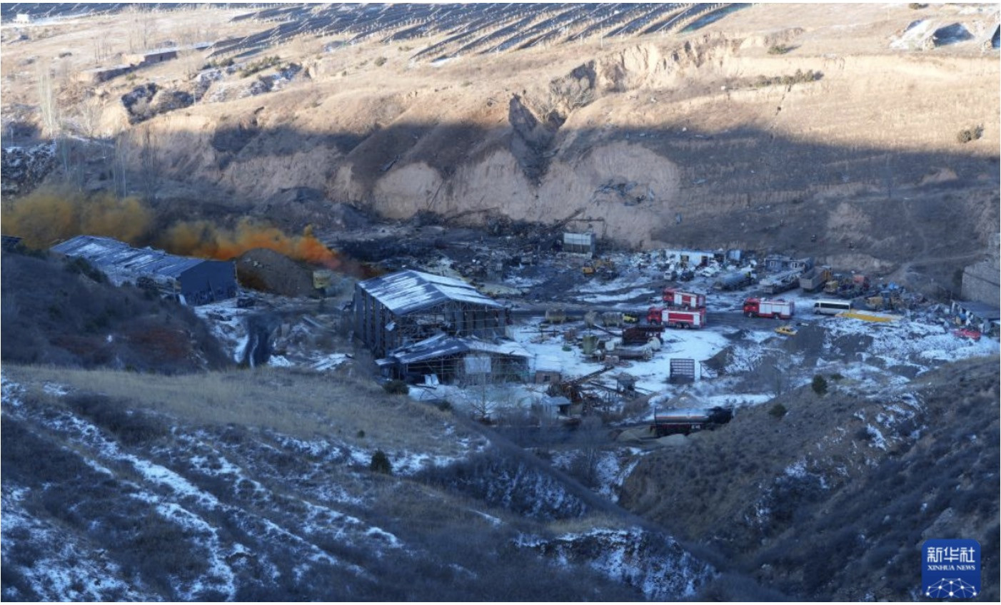 Nổ nhà máy Trung Quốc. Ảnh: Global Times