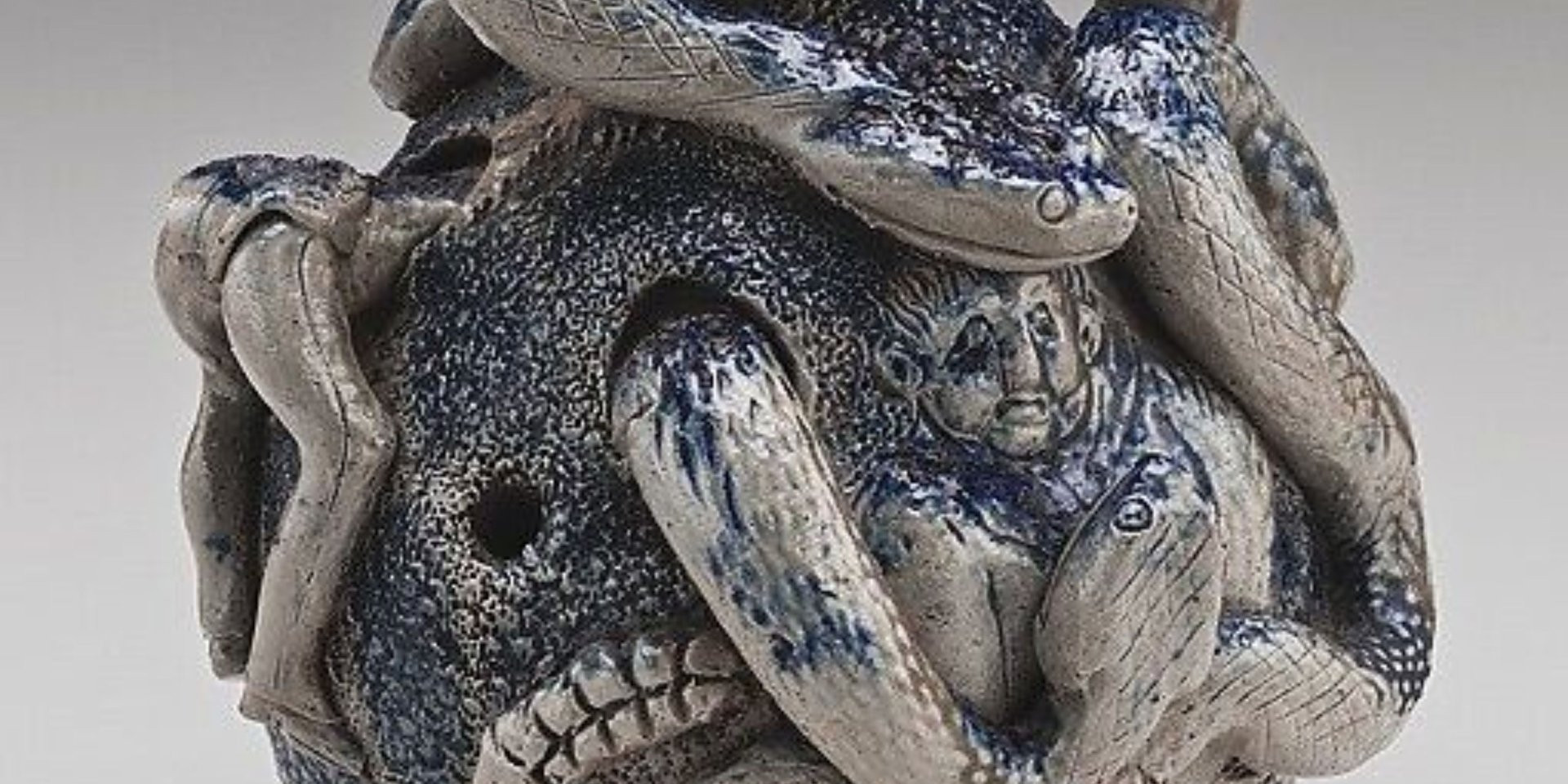 salt glazed stoneware jug from anna pottery coiled with snakes and inscribed anna pottery 1784.jpg