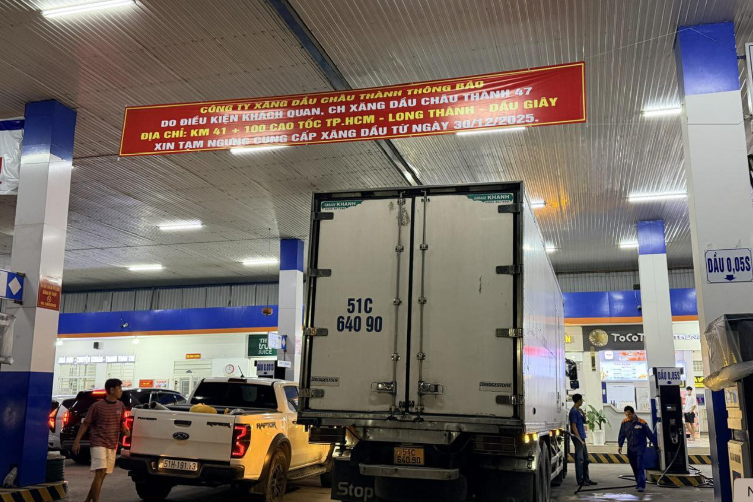 Tin mới về hai trạm xăng dầu trên cao tốc TPHCM - Long Thành - Dầu Giây dừng bán