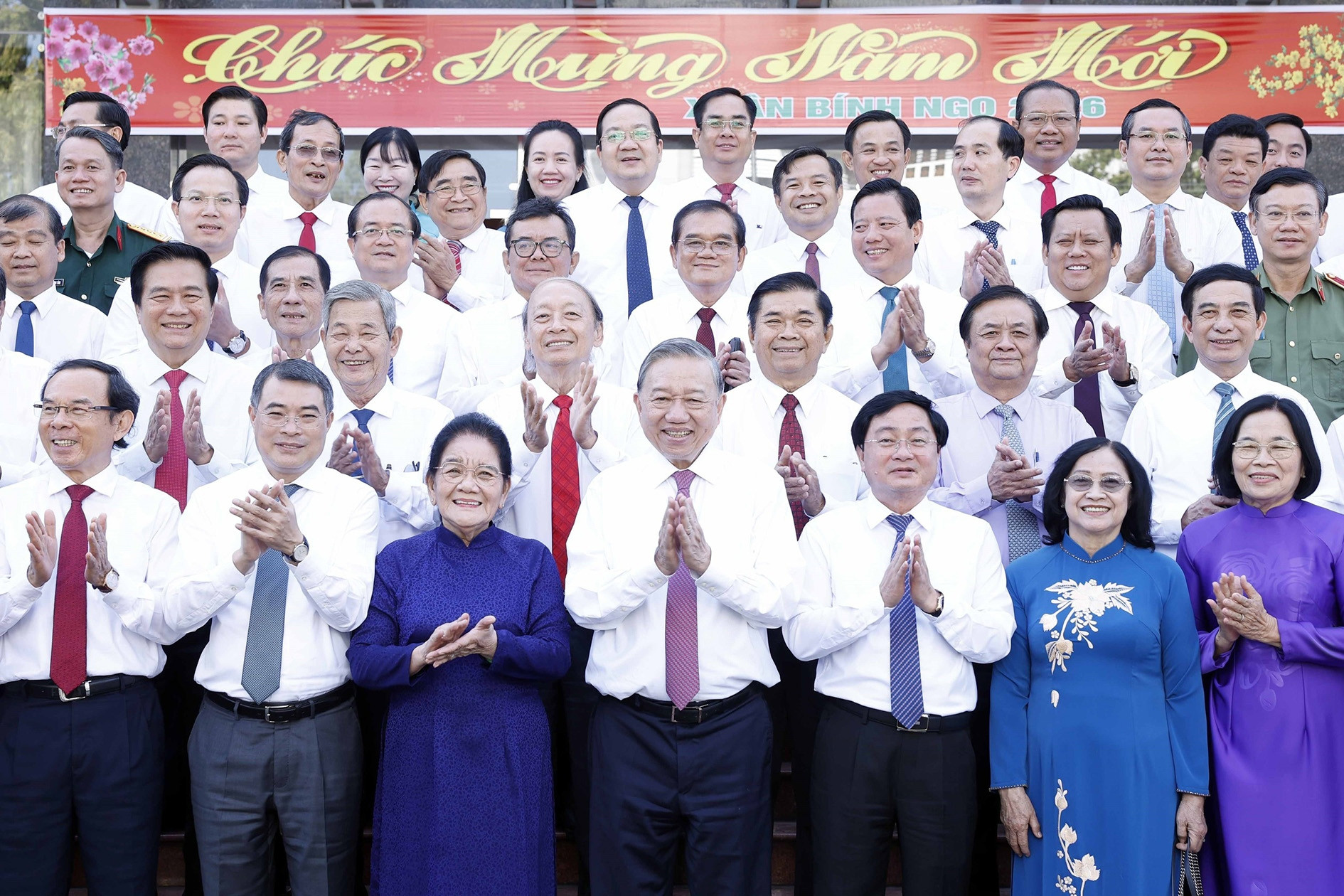 Tổng Bí thư Tô Lâm thăm, chúc Tết Đảng bộ, chính quyền, nhân dân tỉnh Tây Ninh