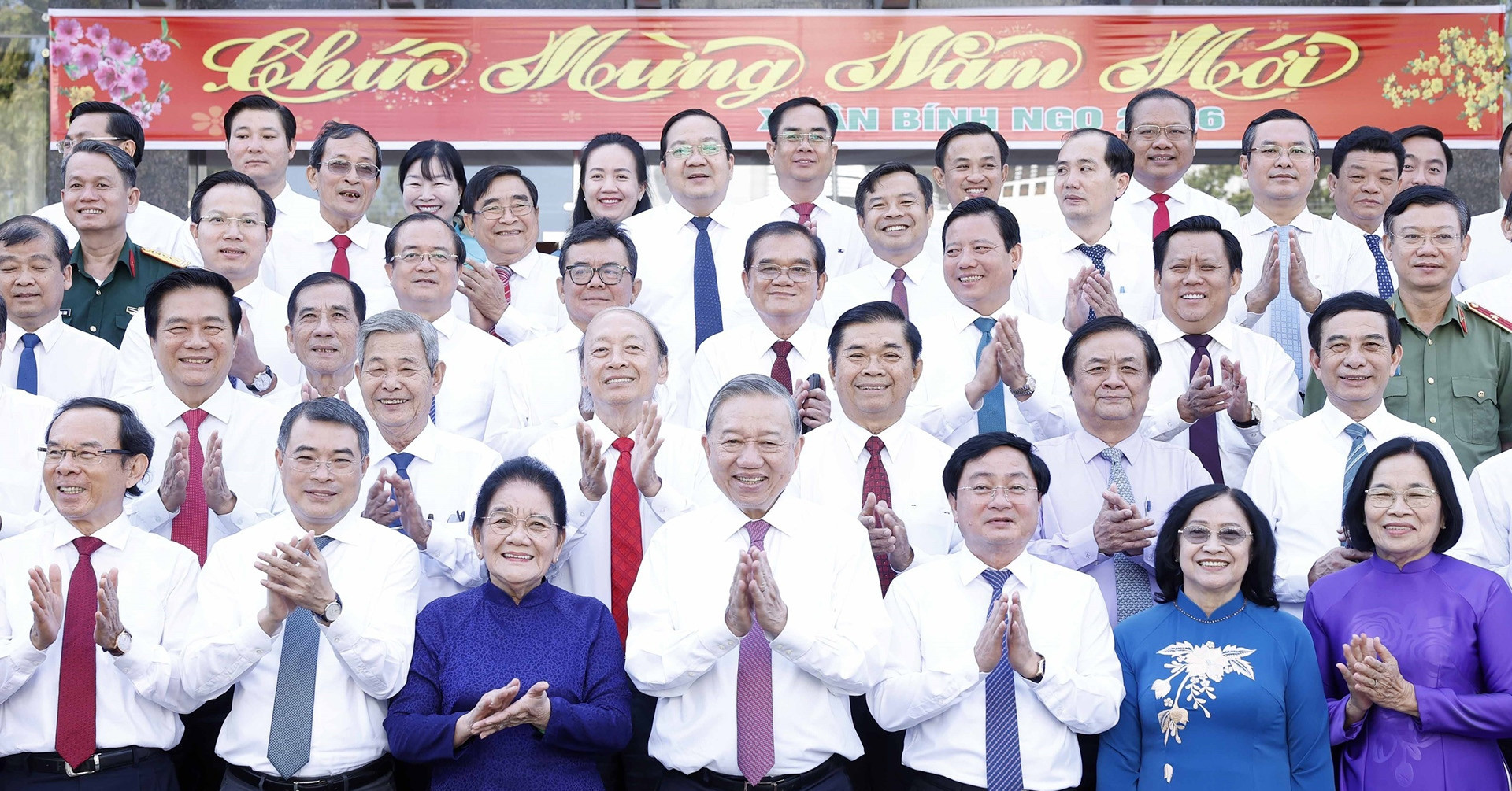 Tổng Bí thư Tô Lâm thăm, chúc Tết Đảng bộ, chính quyền, nhân dân tỉnh Tây Ninh