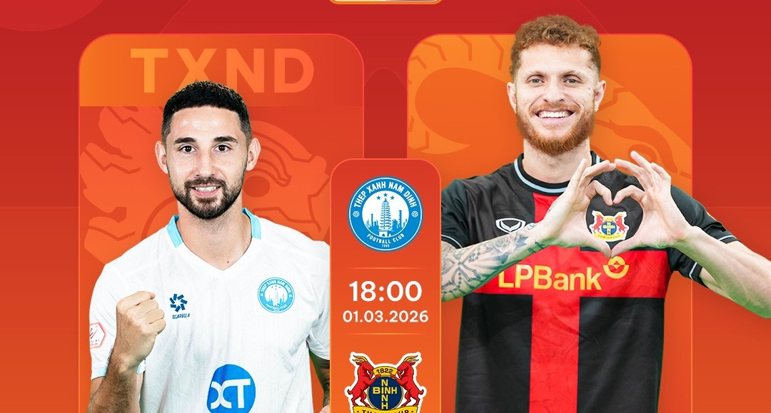 Trực tiếp bóng đá Nam Định 3-2 Ninh Bình: Xuân Son &amp;apos;khai hỏa&amp;apos;