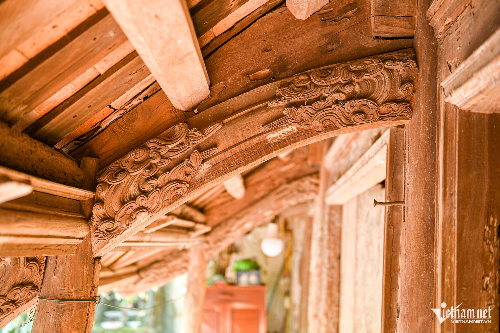 Những nét chạm trổ tinh hoa vẫn còn nguyên vẹn