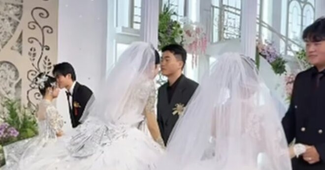 Anh em sinh ba cưới cùng ngày gây sốt mạng xã hội