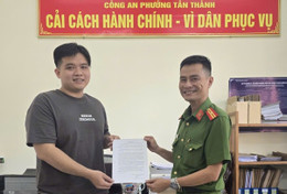 Nhận được gần 1,3 tỷ đồng từ tài khoản lạ, nam thanh niên lập tức báo công an