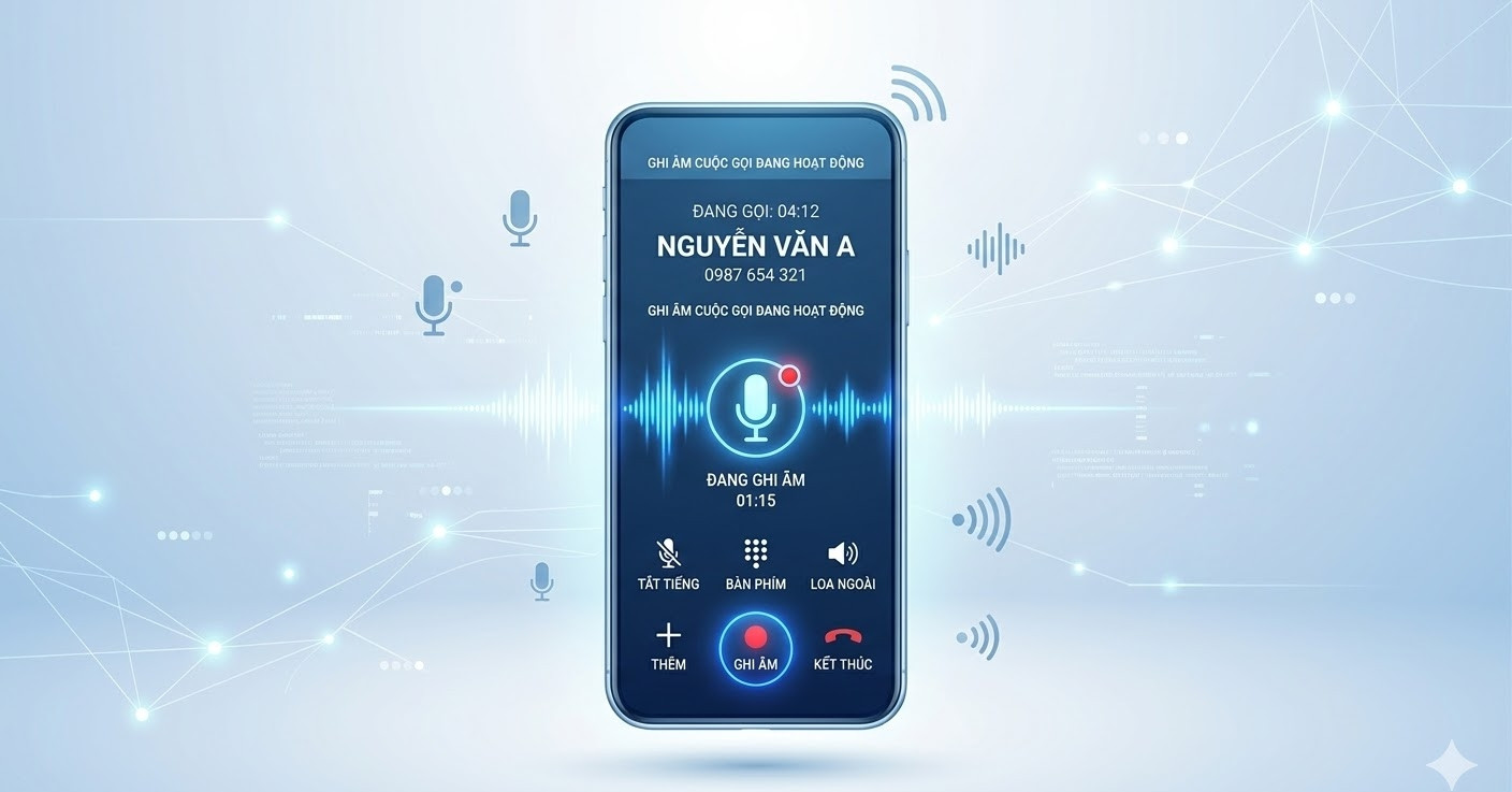 Cách ghi âm cuộc gọi trên điện thoại iPhone/Android