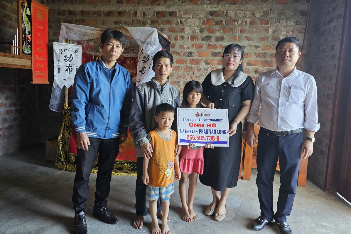 Bạn đọc tiếp tục giúp đỡ anh Phan Văn Long ở Quảng Trị hơn 46 triệu đồng