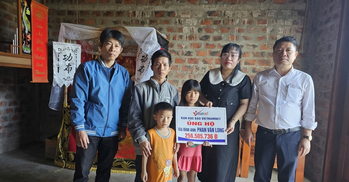 Bạn đọc tiếp tục giúp đỡ anh Phan Văn Long ở Quảng Trị hơn 46 triệu đồng