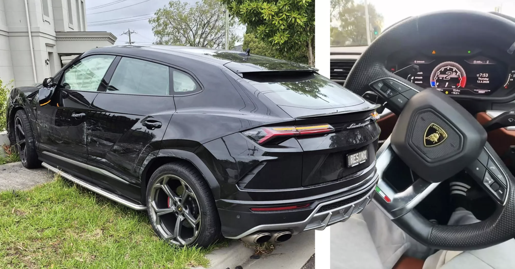 Thiếu niên 16 tuổi trộm siêu xe Lamborghini Urus, khoe lên mạng rồi gây tai nạn