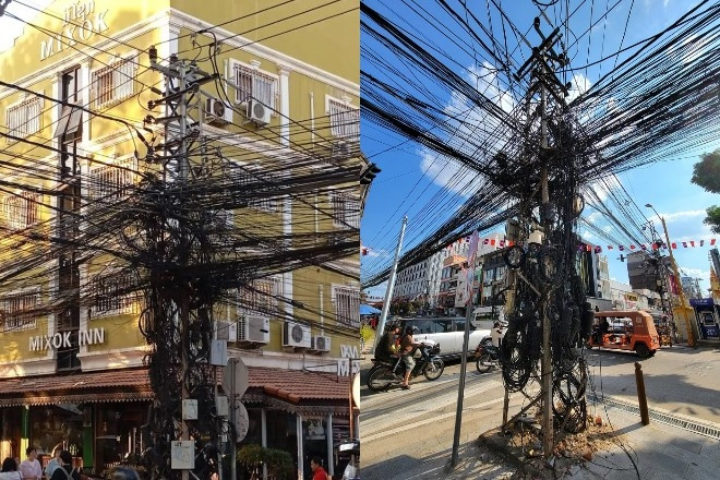  Cột điện 'rối như tơ vò' thành điểm du lịch, được chấm 4,9 sao trên Google Maps 