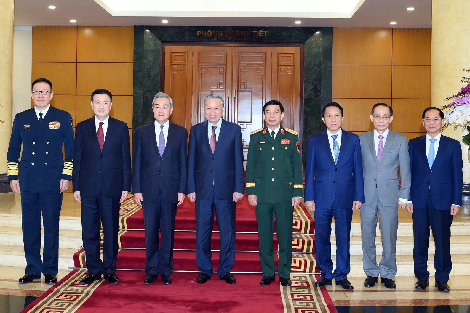 Tổng Bí thư tiếp Bộ trưởng Ngoại giao, Quốc phòng, Công an Trung Quốc