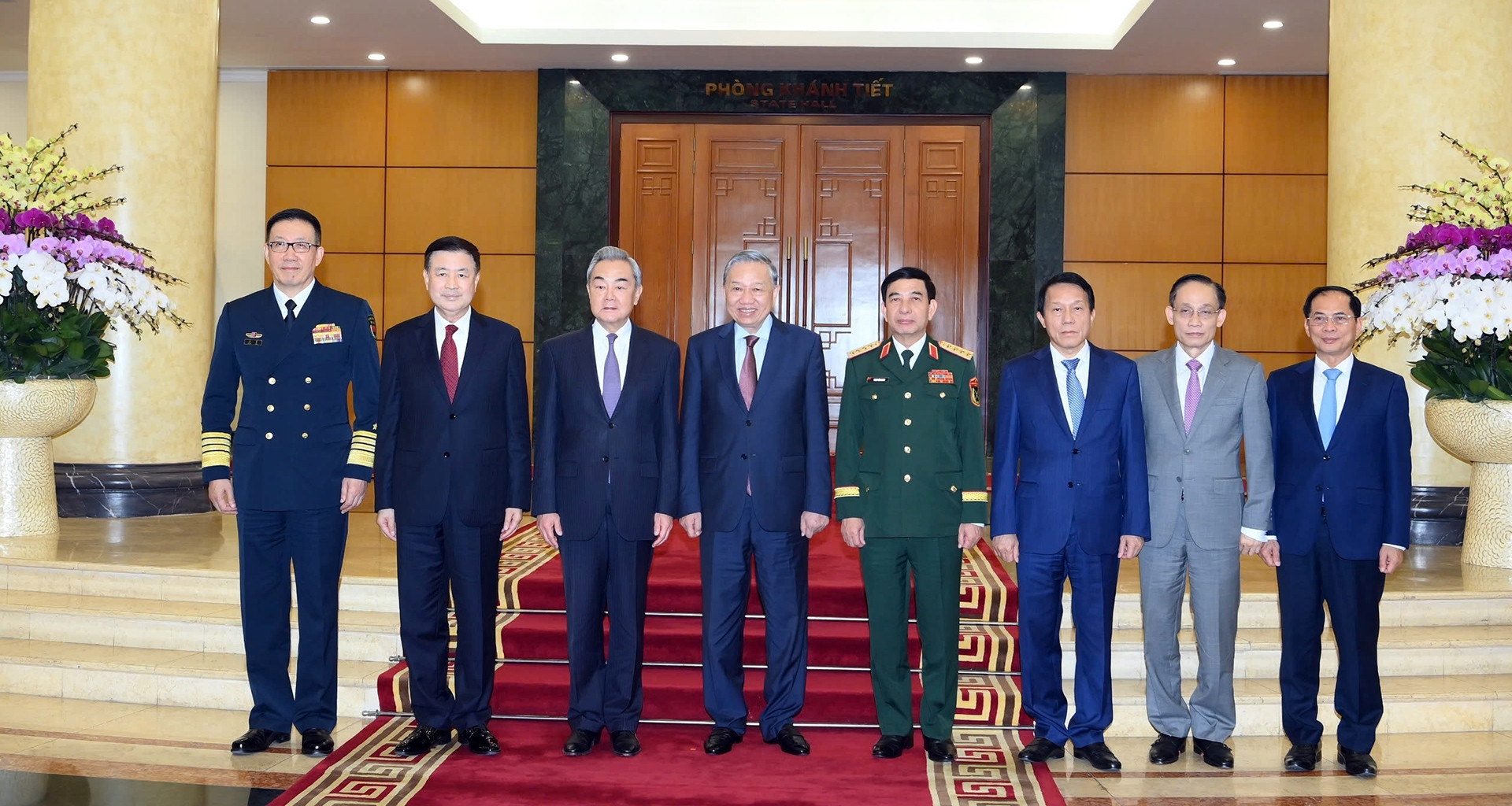 Tổng Bí thư tiếp Bộ trưởng Ngoại giao, Quốc phòng, Công an Trung Quốc