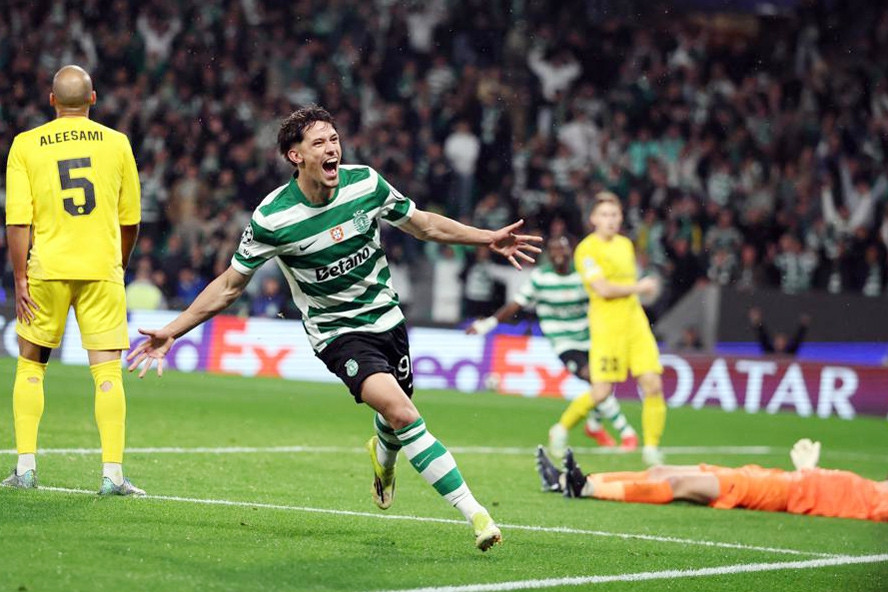 Sporting Lisbon ngược dòng 'điên rồ' vào tứ kết Champions League