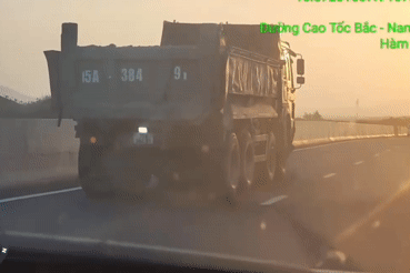 Tài xế xe ben bị phạt vì lỗi nhiều người hay mắc phải khi chạy trên cao tốc