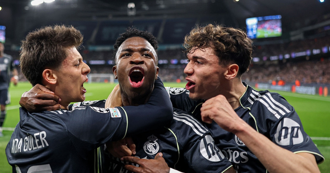 Vinicius lập cú đúp, Real Madrid nhấn chìm Man City