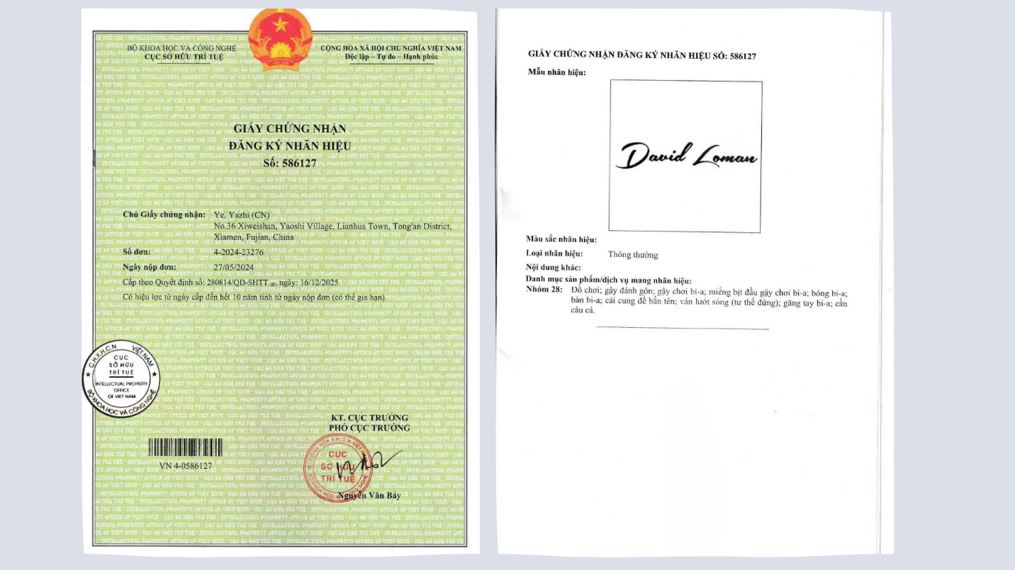 David Loman Việt Nam ký hợp đồng phân phối gậy bida độc quyền anh 1.png