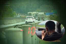 CSGT hóa trang ghi hình trên cao tốc: Tài xế vượt ẩu, quá tốc độ vào tầm ngắm