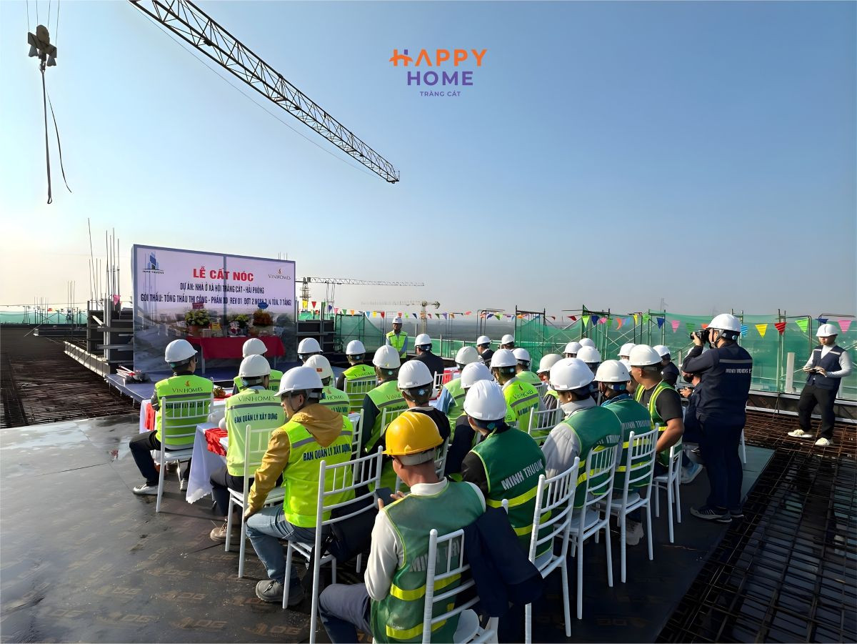 Happy Home Tràng Cát - nhà ở xã hội chuẩn sống Vinhomes tăng tốc xây dựng