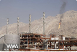 Cơ sở dầu mỏ khí đốt Iran. Ảnh: WANA