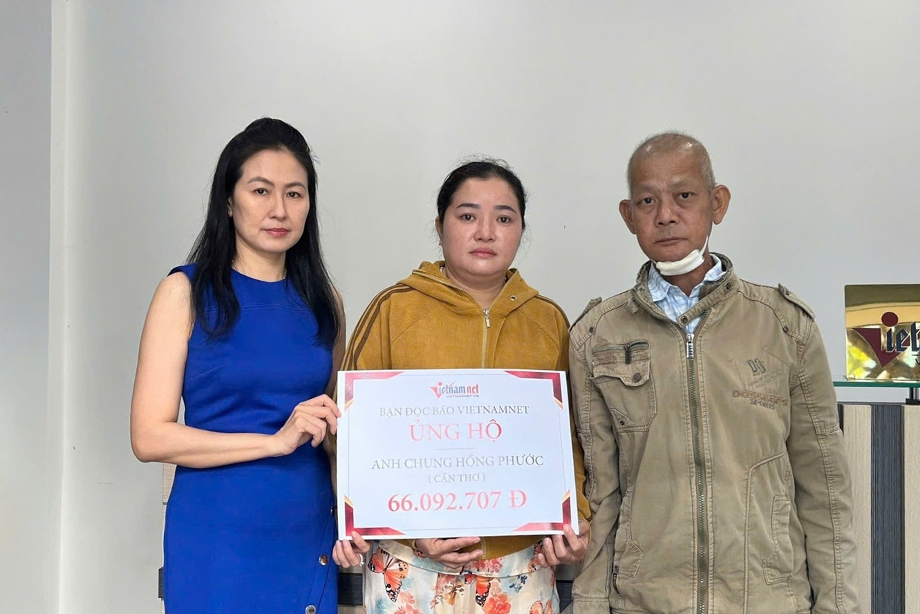  Hơn 66 triệu đồng bạn đọc giúp đỡ anh Chung Hồng Phước mắc ung thư lưỡi 