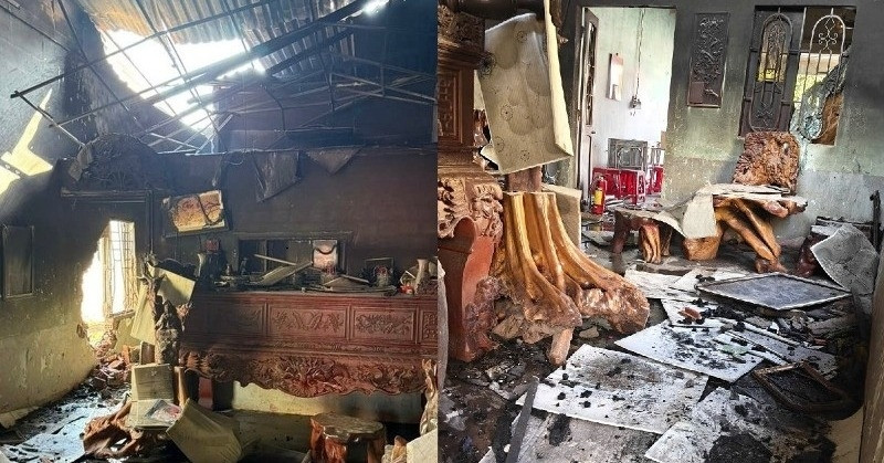 Cháy nhà khi bà nội đi vắng, hai cháu nhỏ tử vong