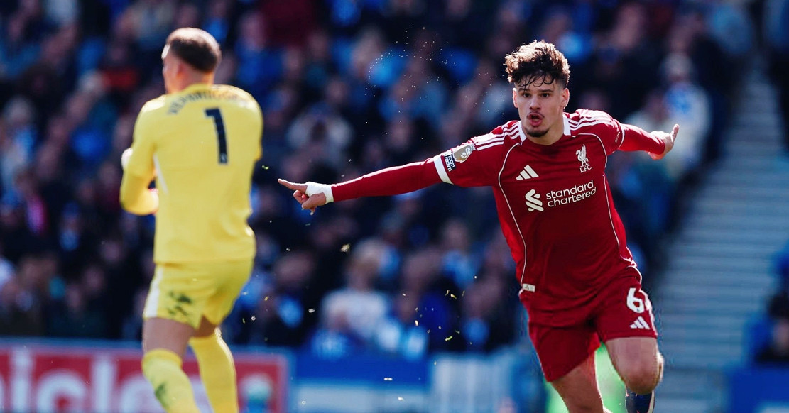 Trực tiếp Brighton 1-1 Liverpool: Kerkez trừng phạt sai lầm (H2)