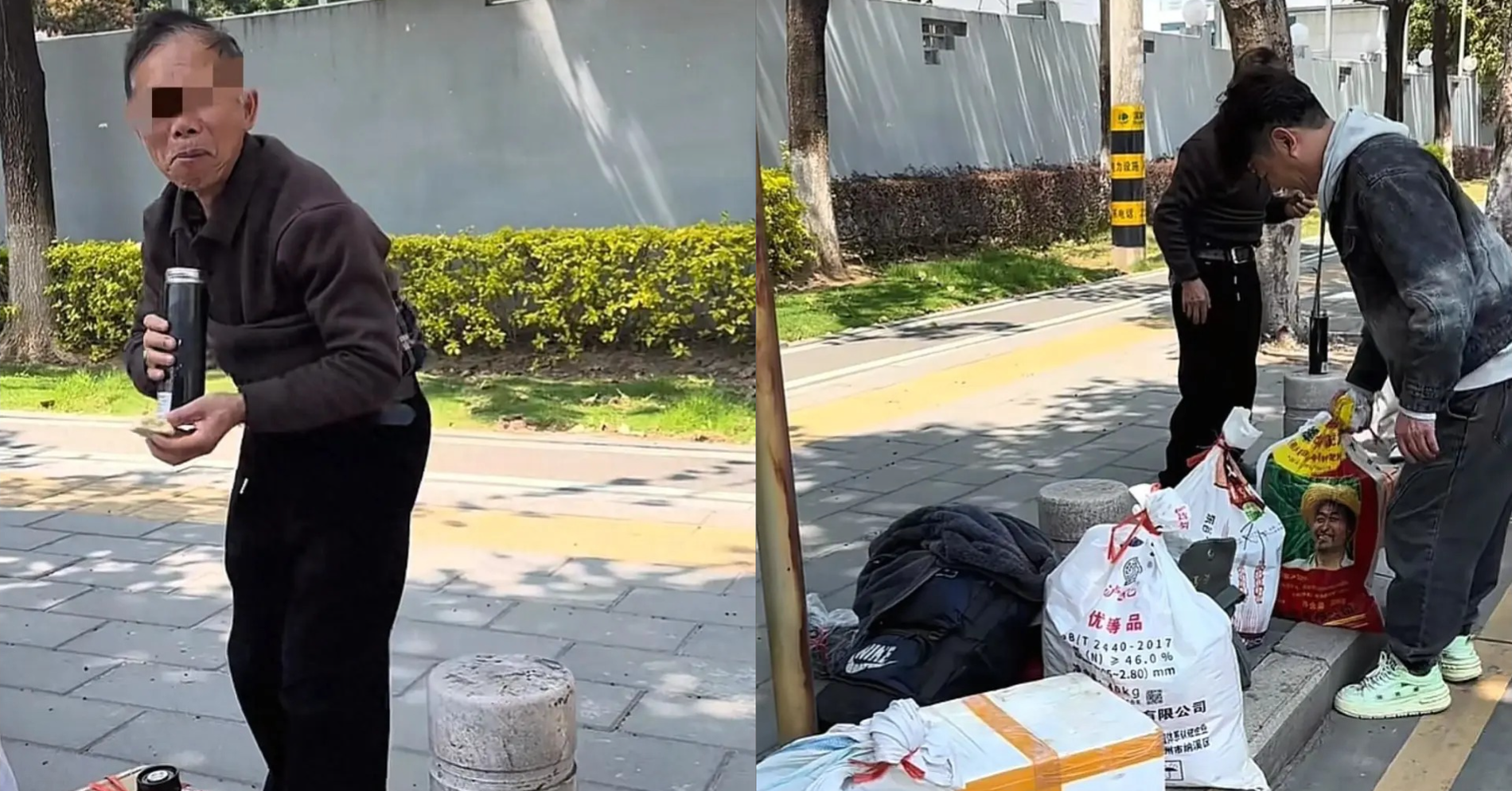 Người cha 74 tuổi vượt 30 giờ đường, vác 100kg quà thăm con gái ở xa