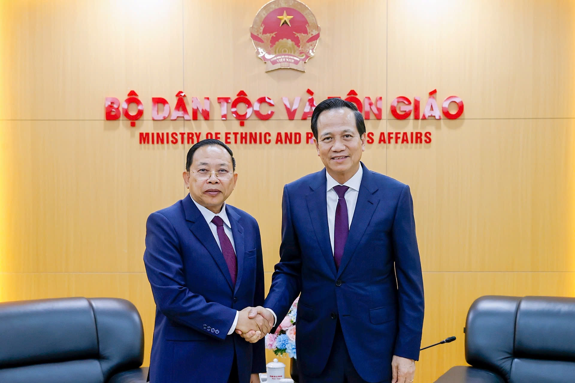 Bộ trưởng Đào Ngọc Dung: Nâng tầm hợp tác dân tộc, tôn giáo Việt Nam - Campuchia