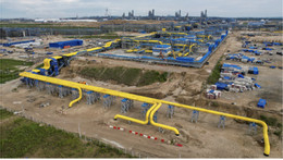 Cơ sở hạ tầng mặt đất của đường ống dẫn khí đốt Power of Siberia, vùng Amur, Nga. Ảnh: Sputnik