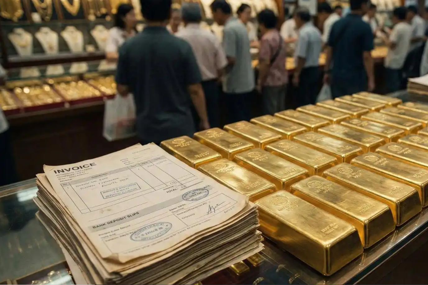 Lật tẩy chiêu trò ‘chia nhỏ doanh thu’ để trốn thuế của 14 cửa hàng vàng