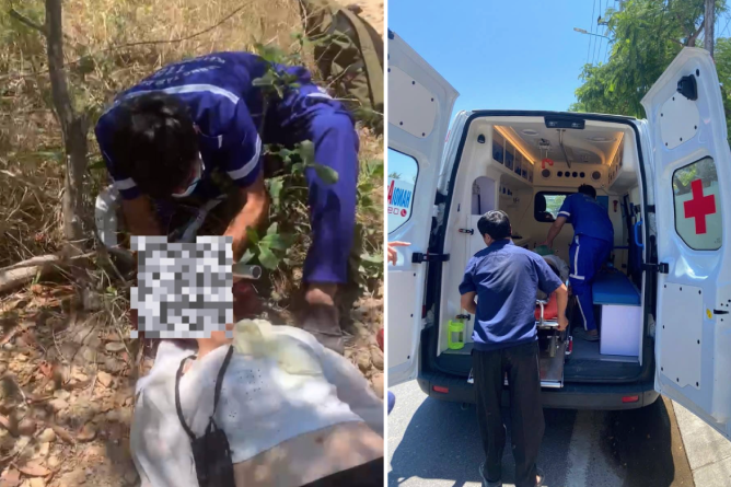 Nữ du khách hôn mê sâu khi leo núi Cô Tiên, y bác sĩ leo bộ gần 1km để cấp cứu