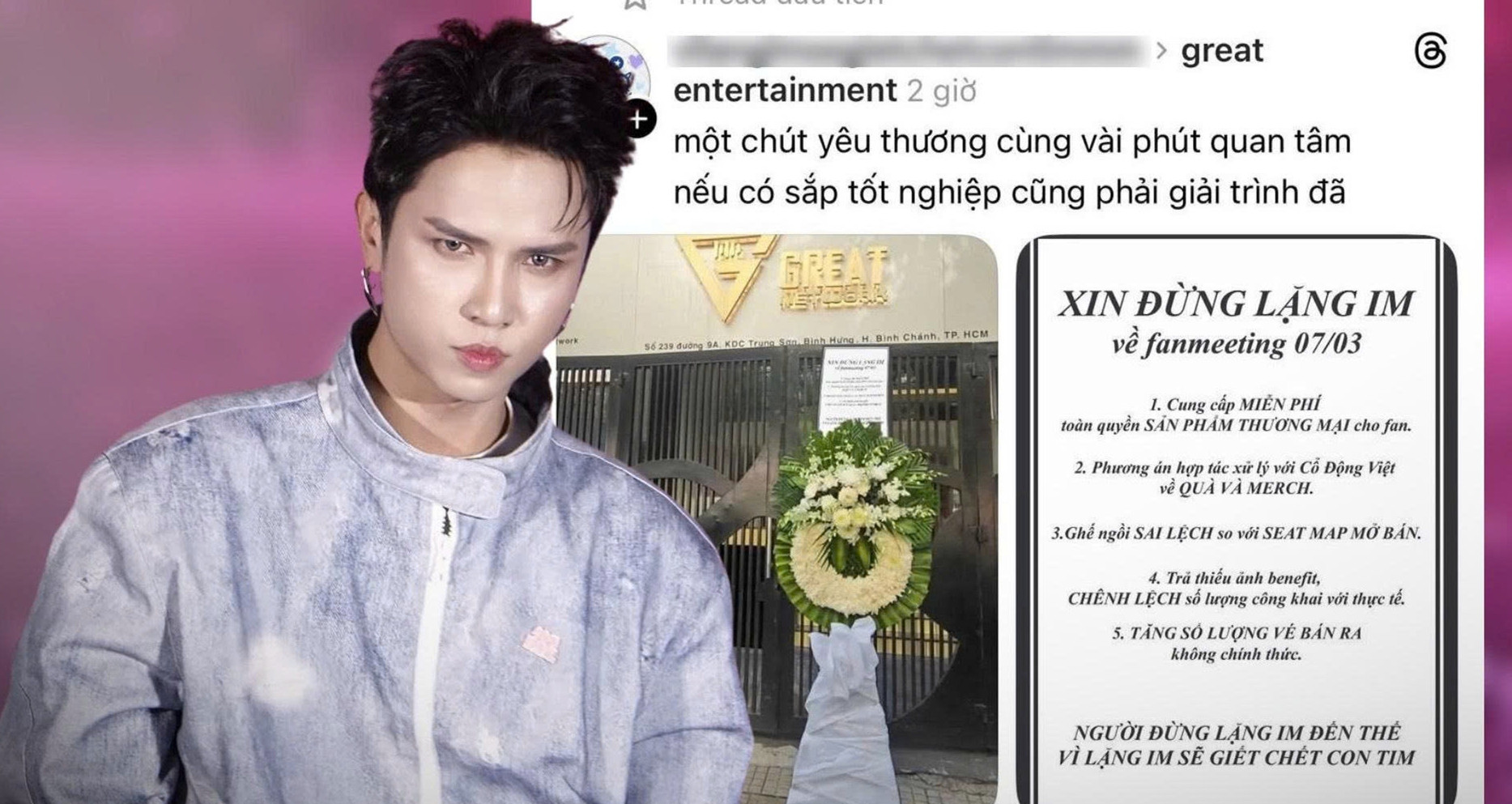 Luật sư Hoàng Hà tư vấn: Công ty giải trí cần làm gì khi nhận hoa viếng bất ngờ?