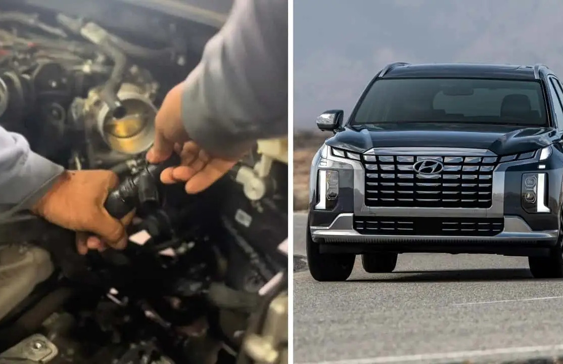 Xe Hyundai Palisade vào gara vì bốc khói nghi ngút, chủ xe mắc sai lầm rất nhỏ